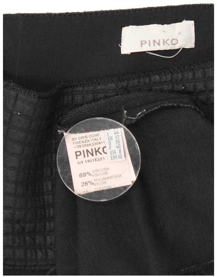 Gonna a tubino da donna Pinko UK 12 media W28 viscosa nera