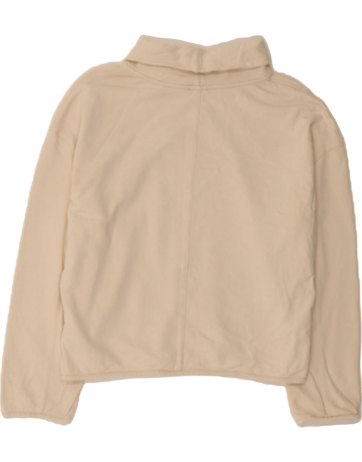 JIGSAW Womens Oversized Roll Neck Sweatshirt Jumper UK 10 Small Off White Vintage Jigsaw and Second-Hand Jigsaw from Messina Hembry 