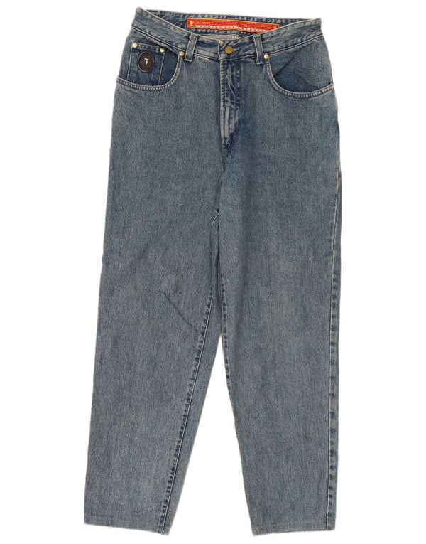 Trussardi Jeans Donna Tapered IT 48 XL W34 L28 Blu Cotone