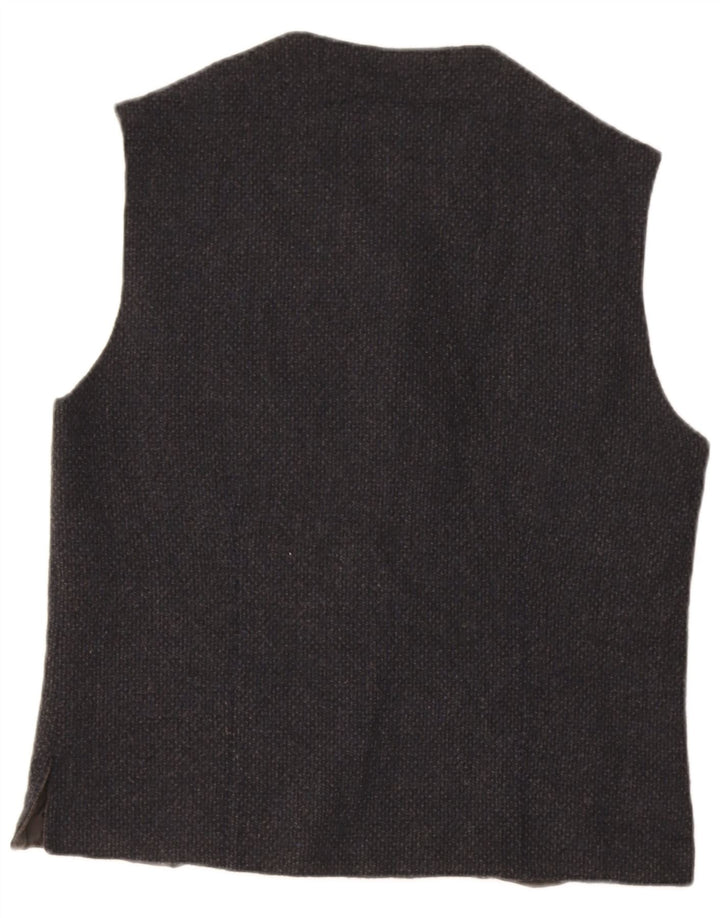 Gilet pratico da uomo vintage UK 36 piccolo grigio