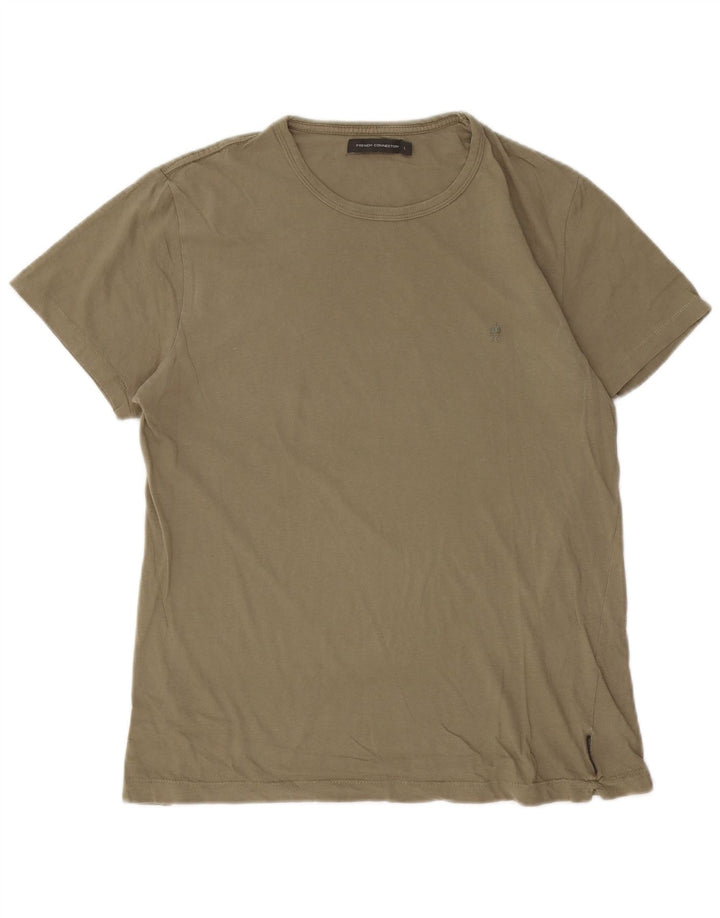 T-shirt da uomo French Connection Top grande in cotone kaki