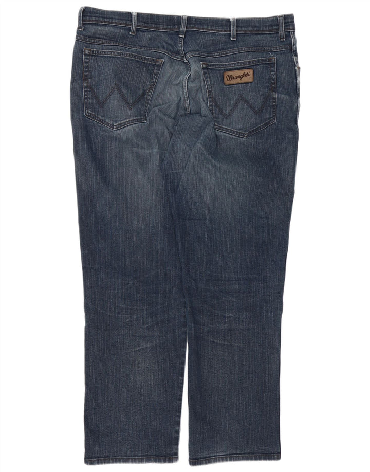 Jeans dritti da uomo Texas WRANGLER W40 L32 cotone blu