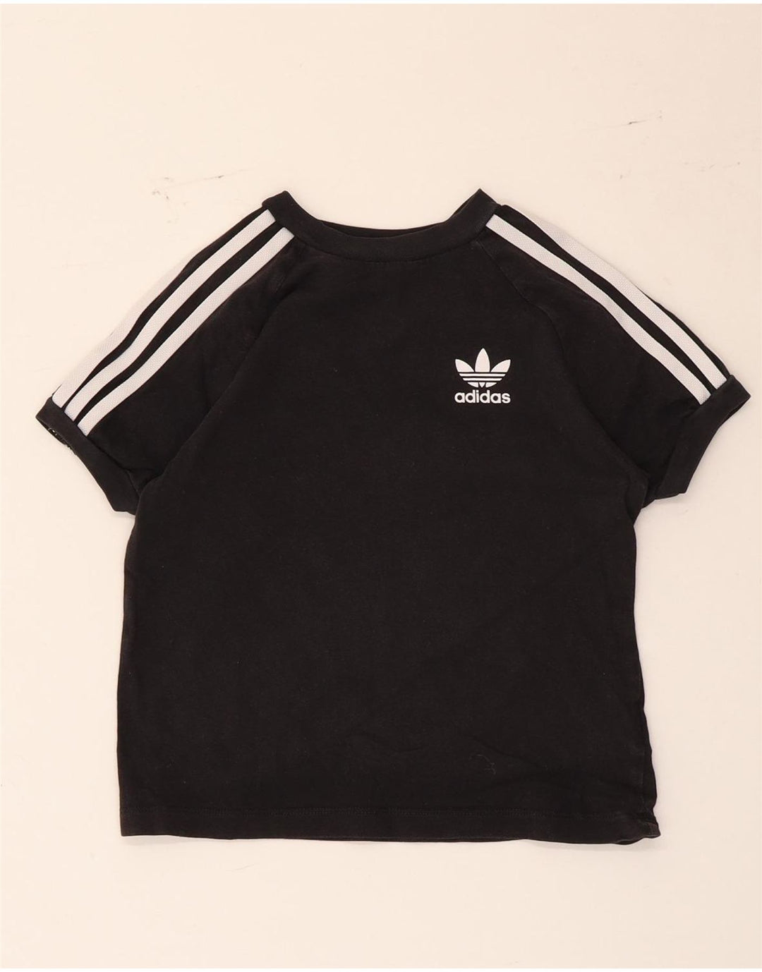 T-shirt Adidas da bambino Top 6-7 anni in cotone nero