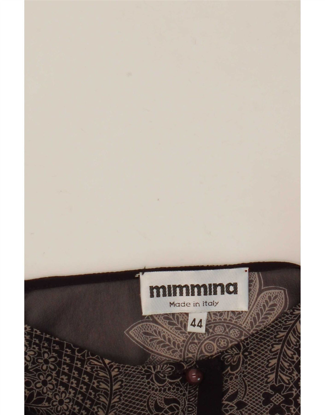 MIMMINA Camicetta da donna trasparente IT 44 Medium Black Floral