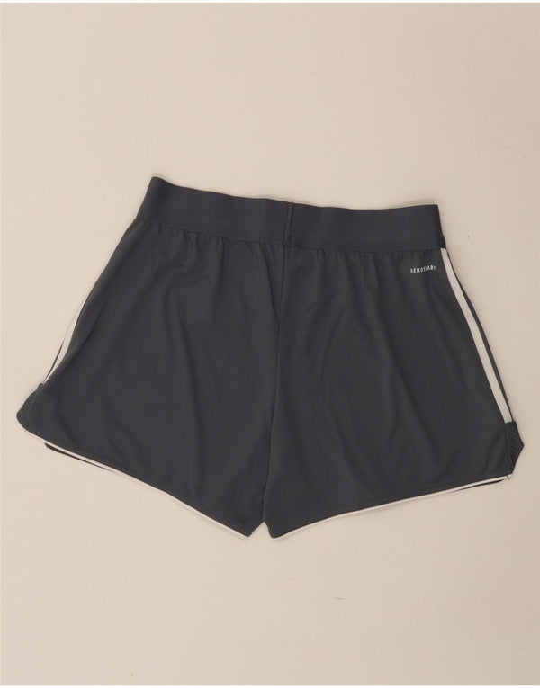 Pantaloncini sportivi Adidas Aeroready Regular Fit da donna UK 16/18 Large Grigi