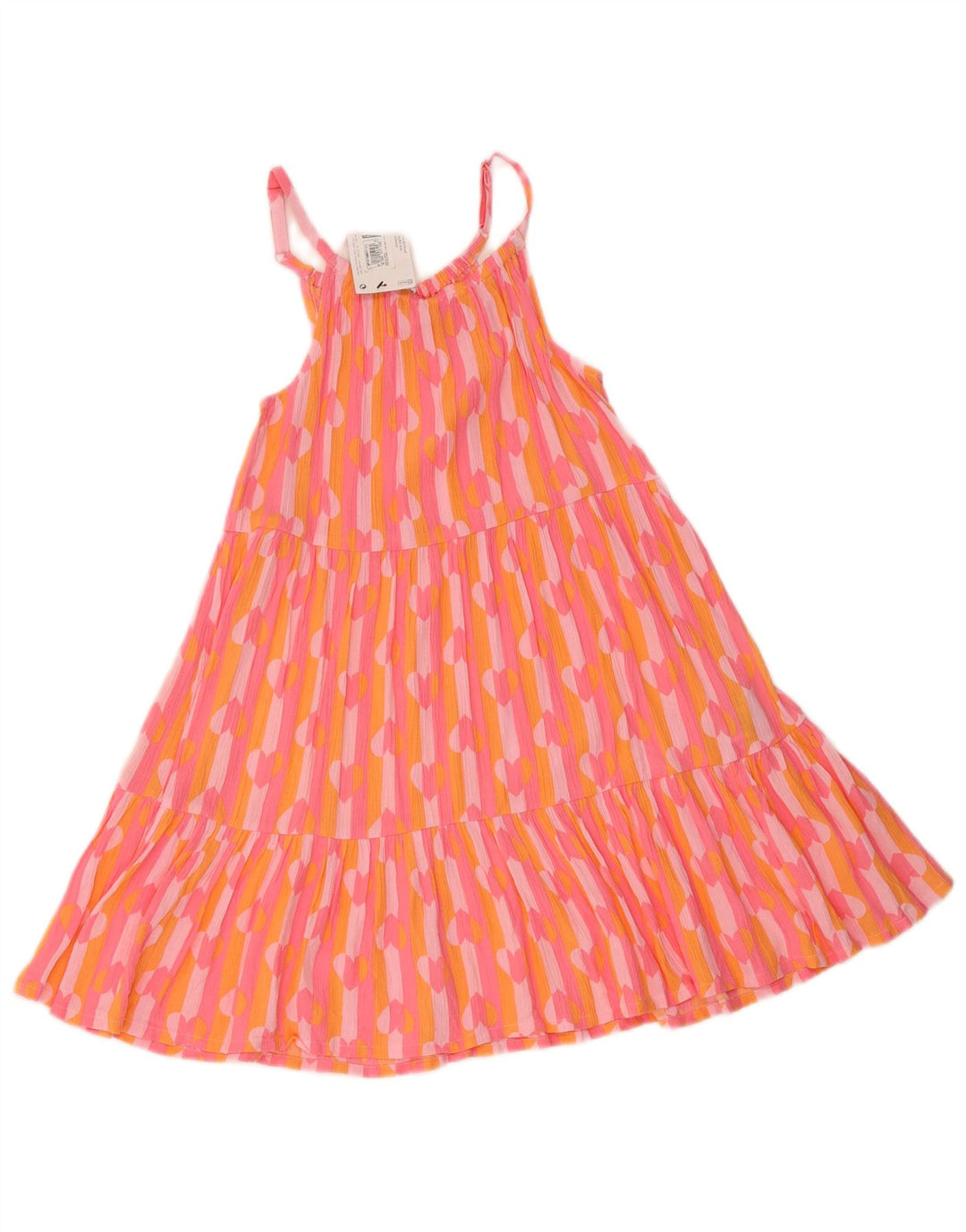 Abito a strati per ragazze Marks & Spencer con motivo astratto 10-11 anni cuore rosa