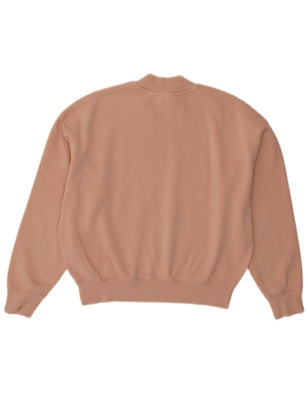 Felpa corta oversize da donna Champion, maglione UK 14, cotone rosa medio