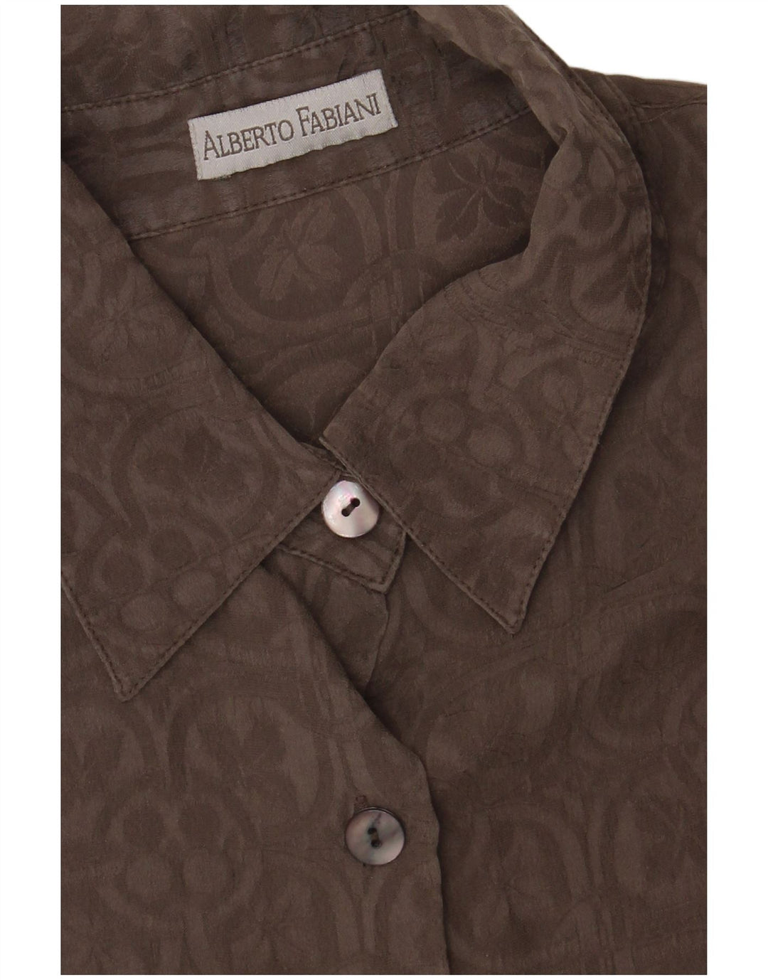 Camicia da donna Alberto Fabiani UK 14 grande grigio floreale