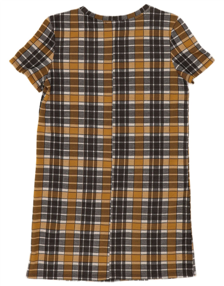 Vestito a trapezio Trafaluc da donna Zara UK 10 piccoli quadri gialli