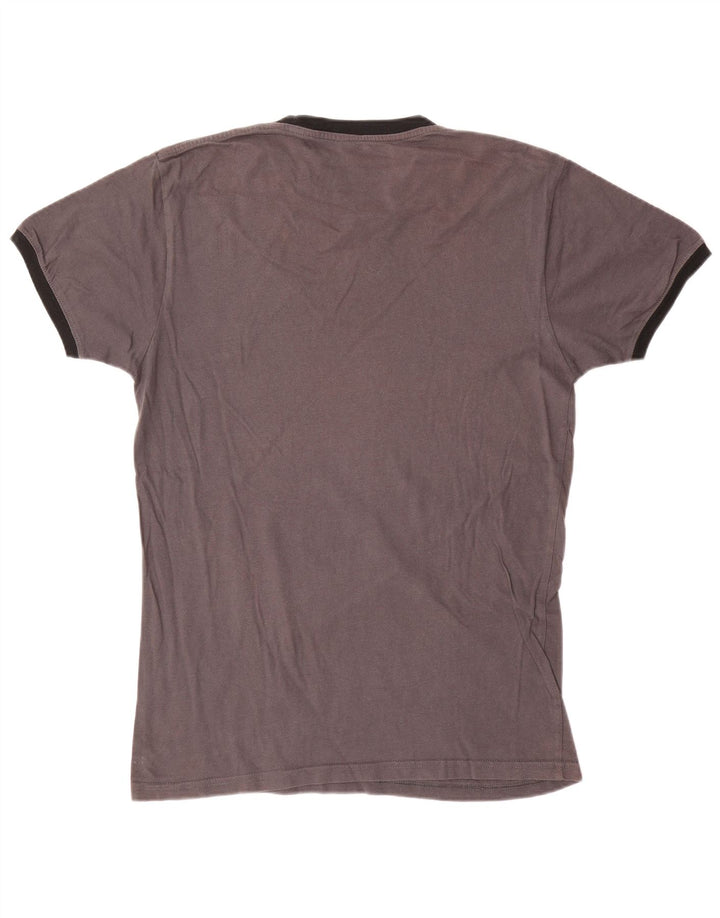 T-shirt grafica da uomo Chicago Hard Rock Cafe in cotone grigio medio