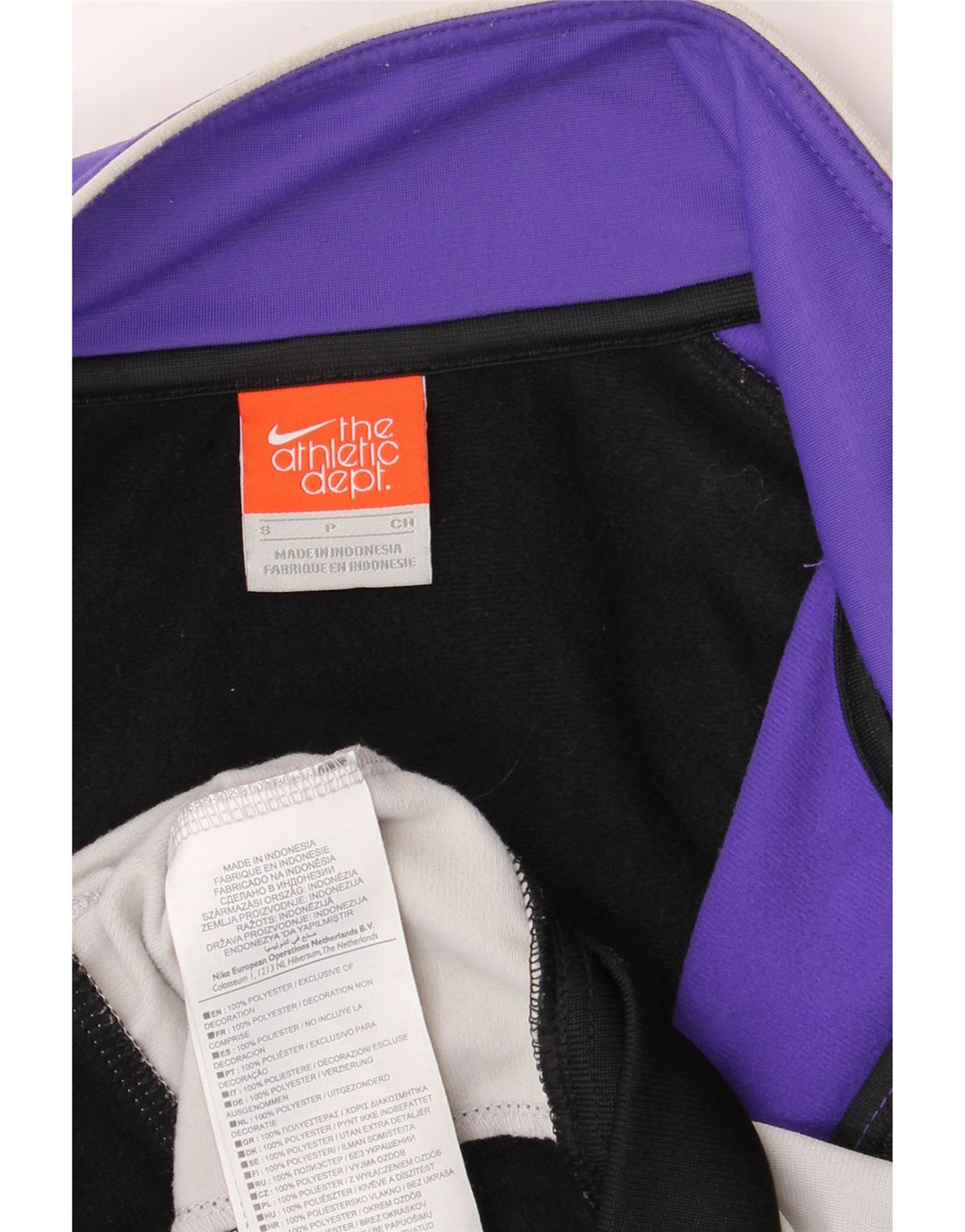 Giacca da ginnastica da uomo Nike Small Viola in poliestere color block