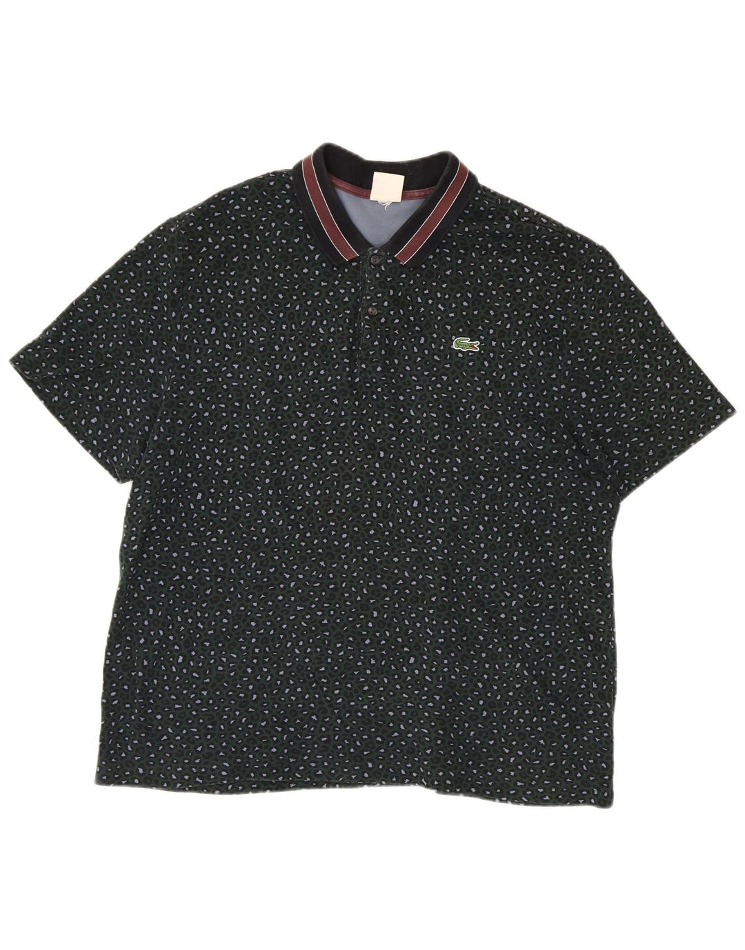Polo da uomo Lacoste XL in cotone screziato verde