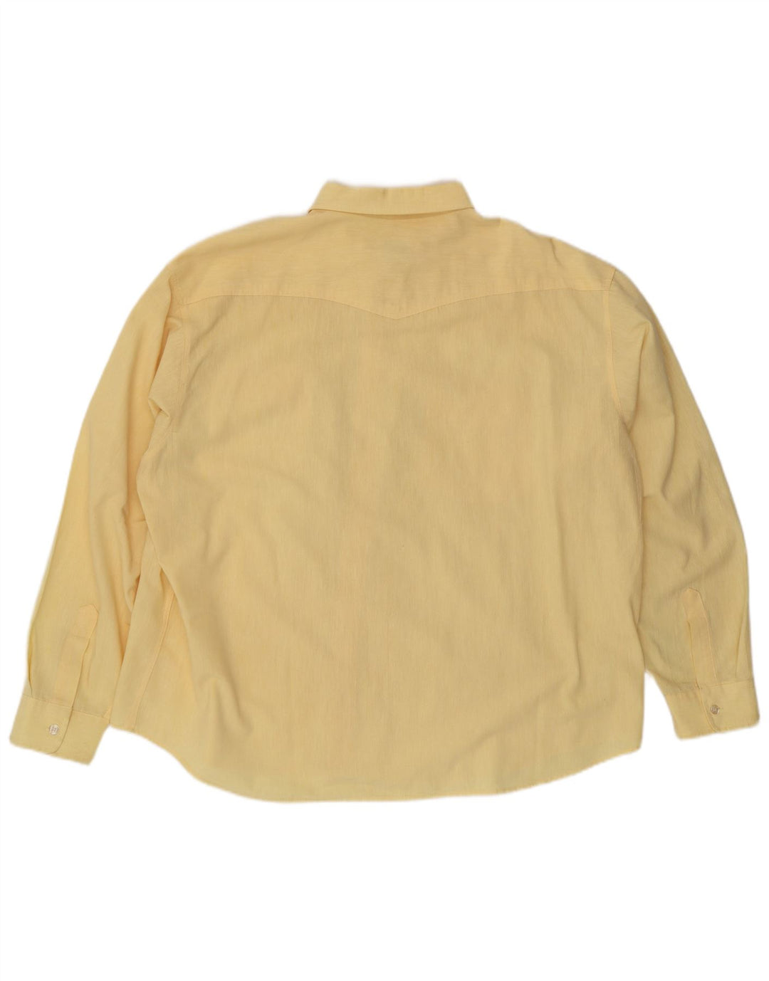 ARIZONA JEANS Camicia Uomo Taglia 45/46 XL Cotone Giallo