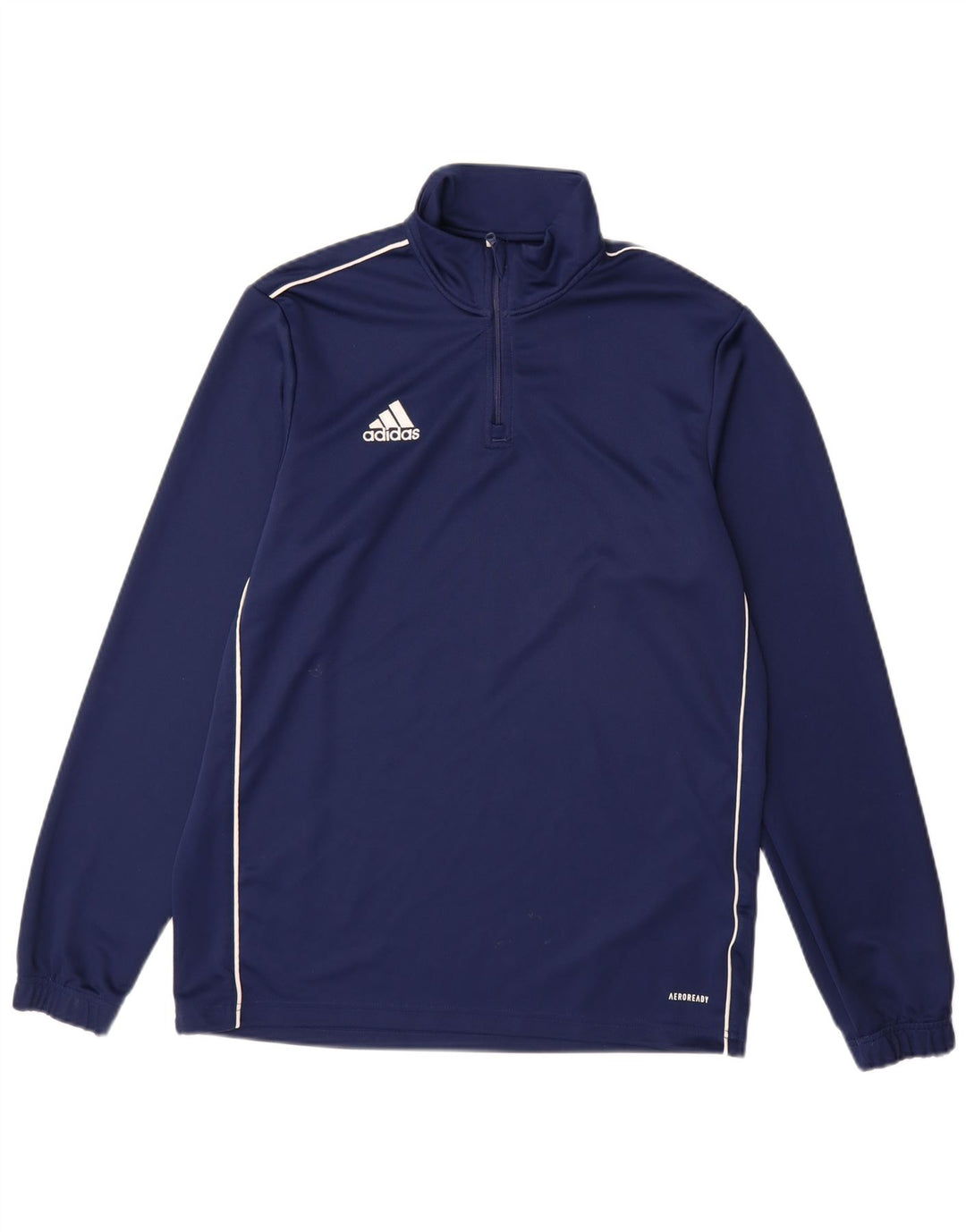 ADIDAS Aeroready Zip Neck Pullover Tuta da Uomo Top Large Blu Navy