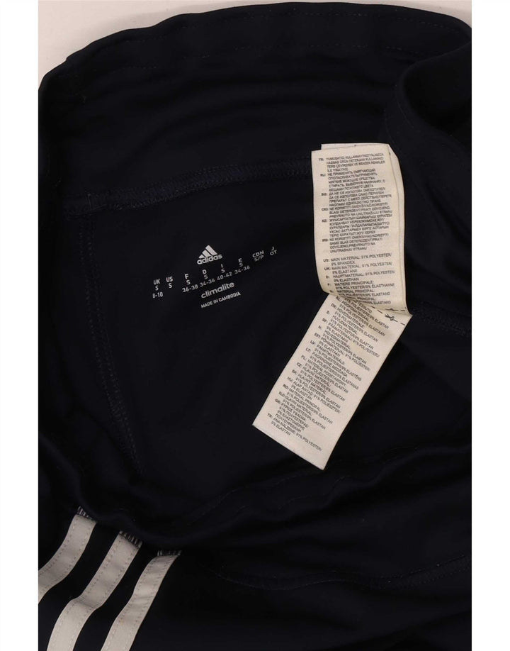 Leggings Adidas da donna UK 8 Small blu navy in poliestere