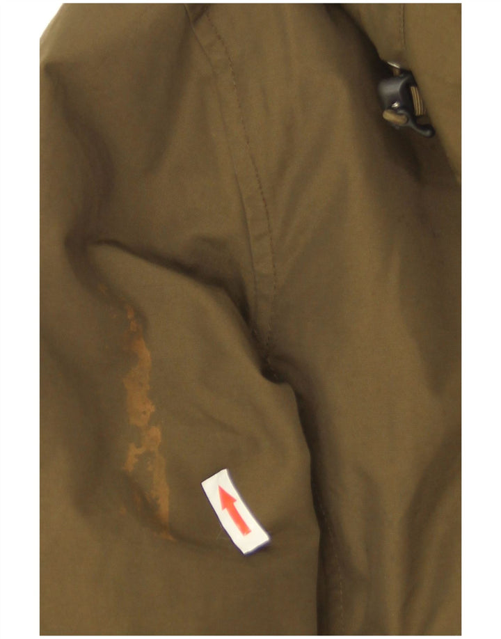 Giacca Parka con cappuccio da donna Woolrich UK 14 cotone kaki medio