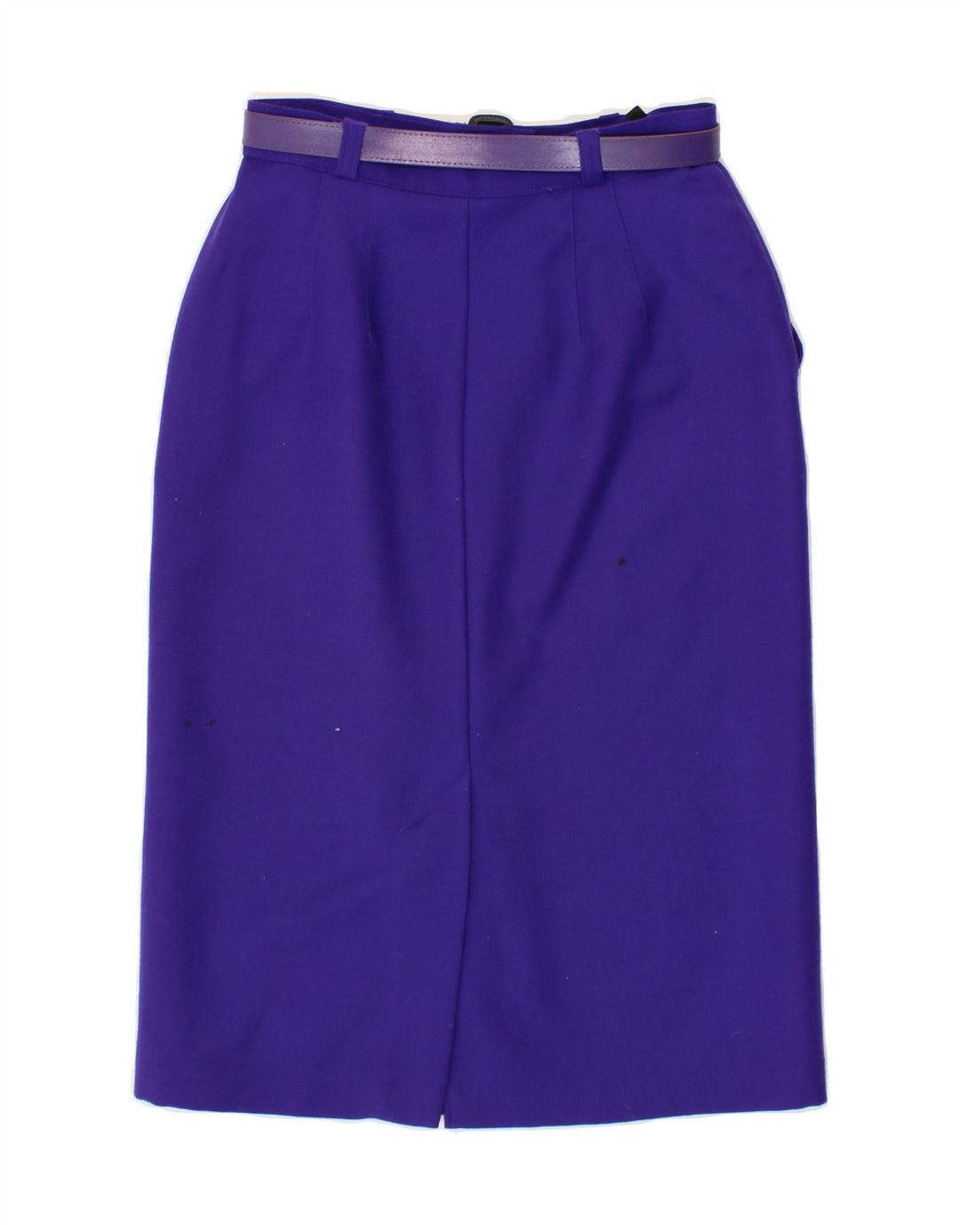 ST. BERNARD Womens Midi Skirt UK 12 Medium W28  Purple Wool Vintage St. Bernard and Second-Hand St. Bernard from Messina Hembry 