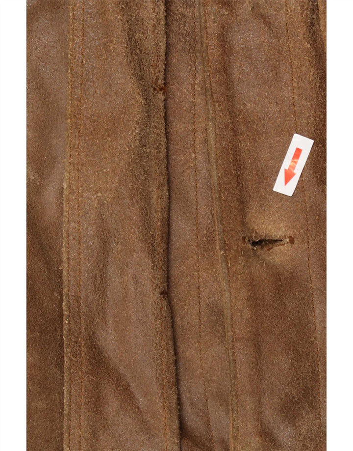 Giacca in pelle bomber da uomo Mustang UK 42 XL Marrone