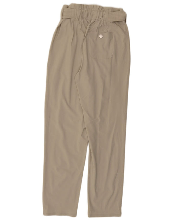 Pantaloni casual con ancoraggio a vita alta da donna Athleta US 0 XS W26 L28 Beige