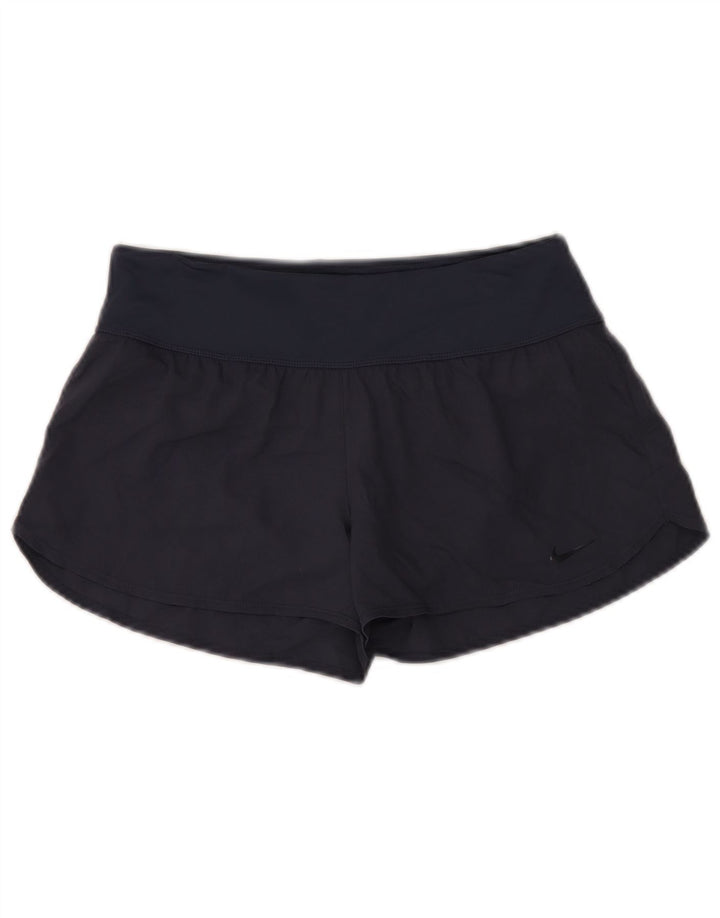 Pantaloncini sportivi Nike da donna UK 6 XS blu navy in poliammide
