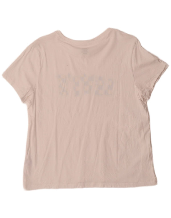 T-shirt grafica da donna Levi's Top UK 18 XL cotone bianco