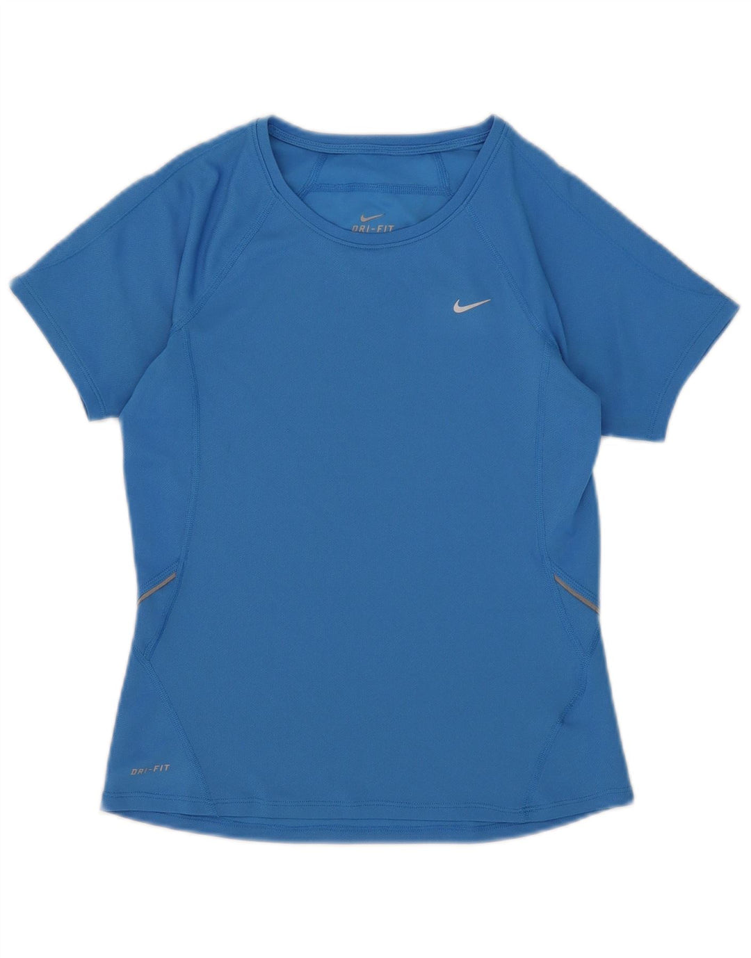 T-shirt Nike Dri Fit da donna Top UK 8/10 Small Blu Poliestere