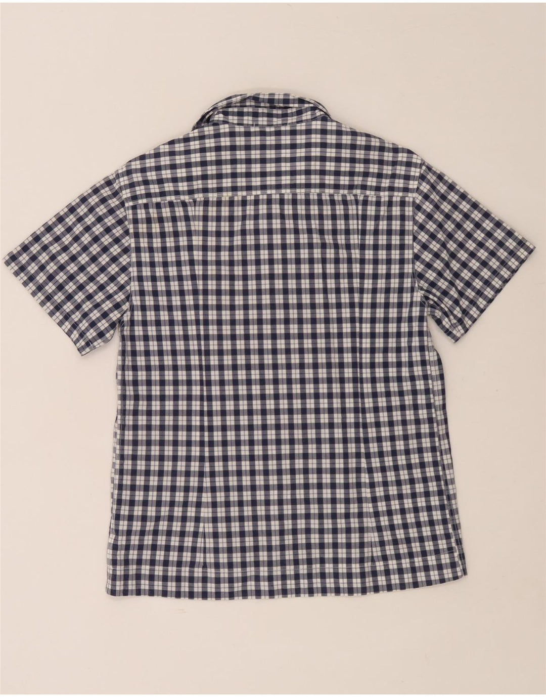 Camicia a maniche corte da bambino Stone Island 15-16 anni a quadri blu navy