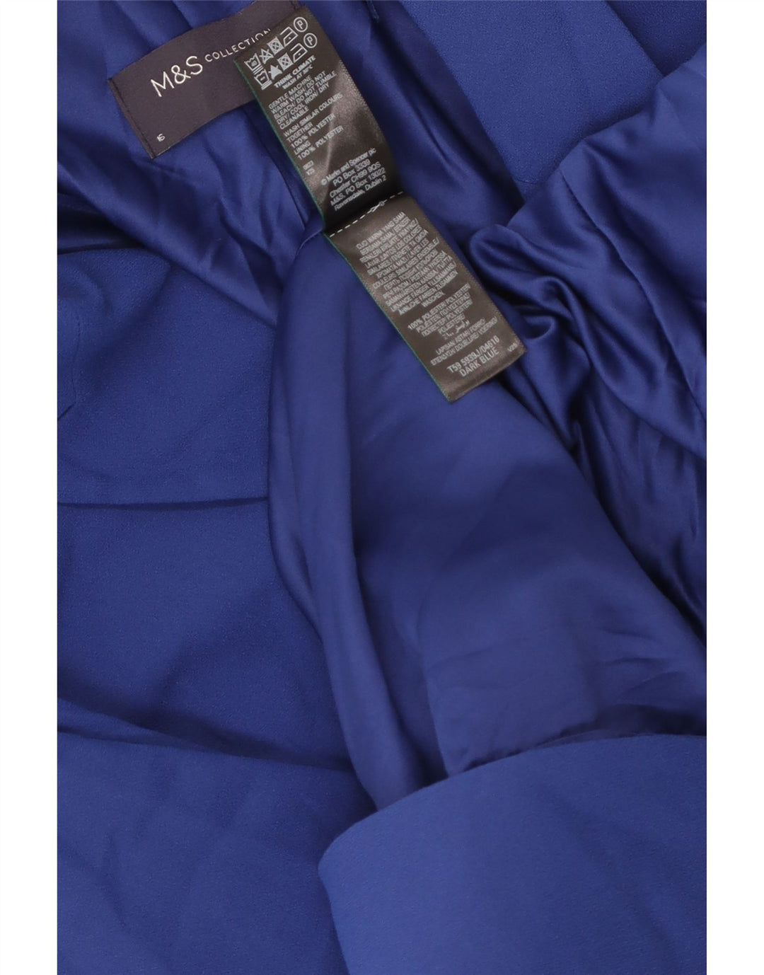 Giacca blazer aperta con maniche a 3/4 Marks & Spencer da donna UK 16 grande blu