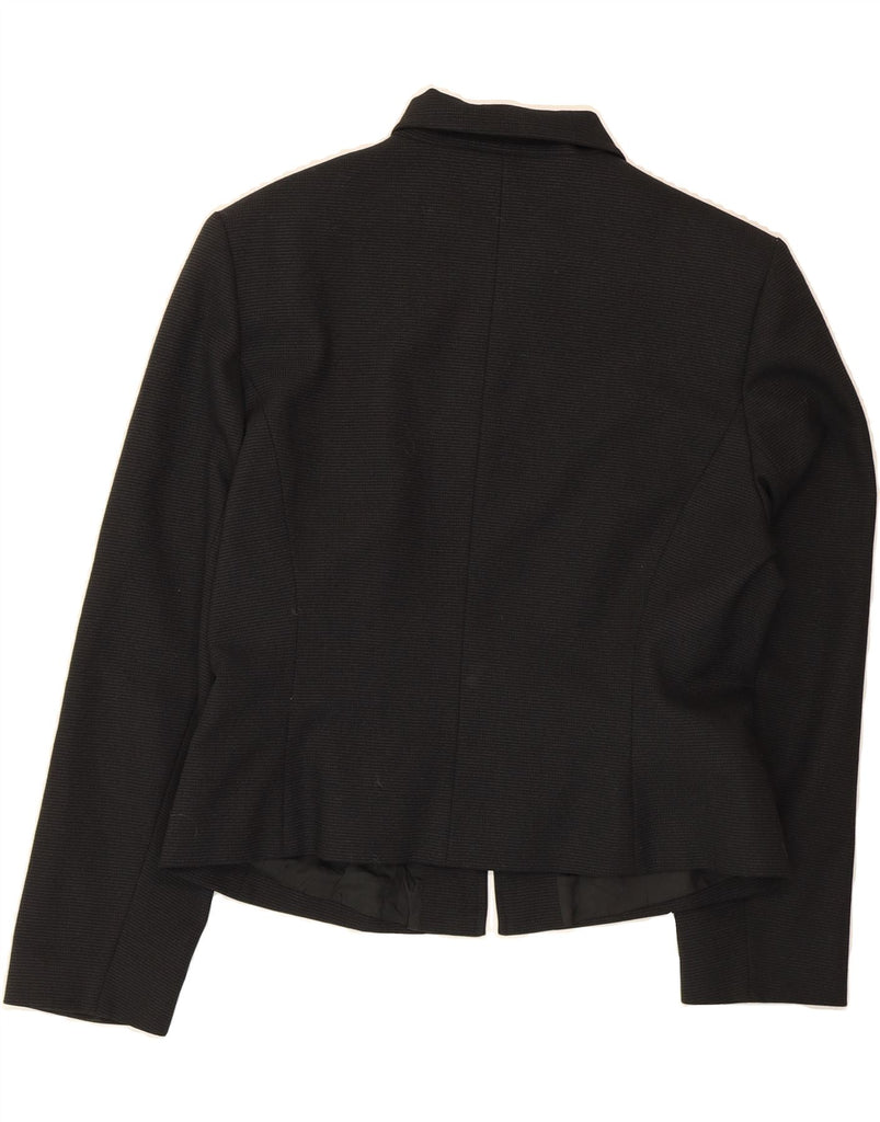 MEXX Womens Blazer Jacket UK 16 Large  Black Polyester Vintage Mexx and Second-Hand Mexx from Messina Hembry 