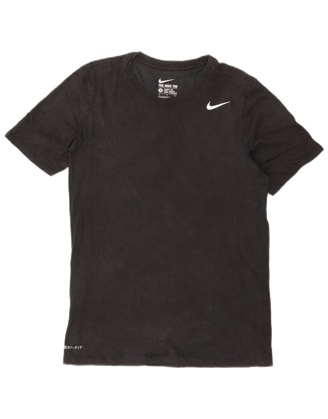 NIKE T-shirt da uomo dal taglio atletico Top piccolo in cotone nero