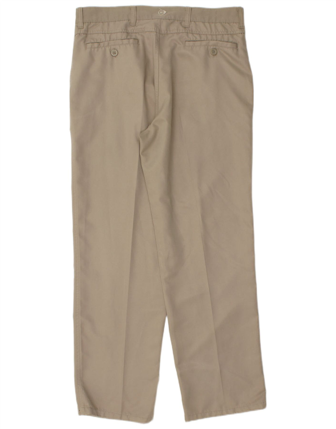 Pantaloni chino con pegging da uomo DUNLOP W34 L31 poliestere beige