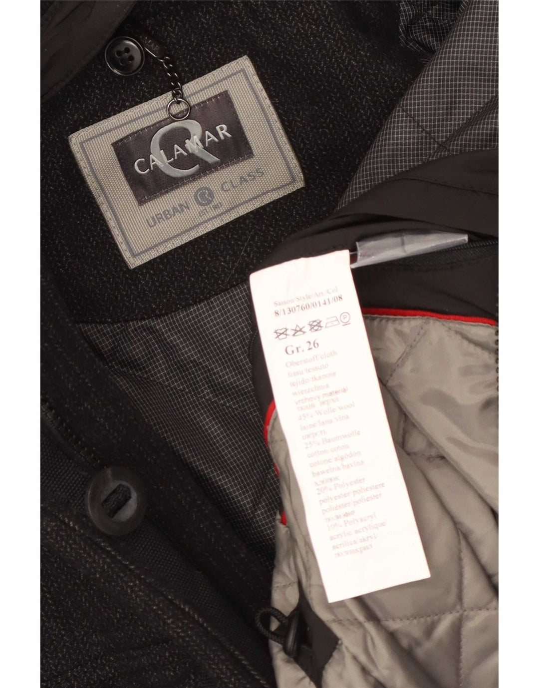 Giacca utility da uomo Calamar UK 42 XL Lana grigia