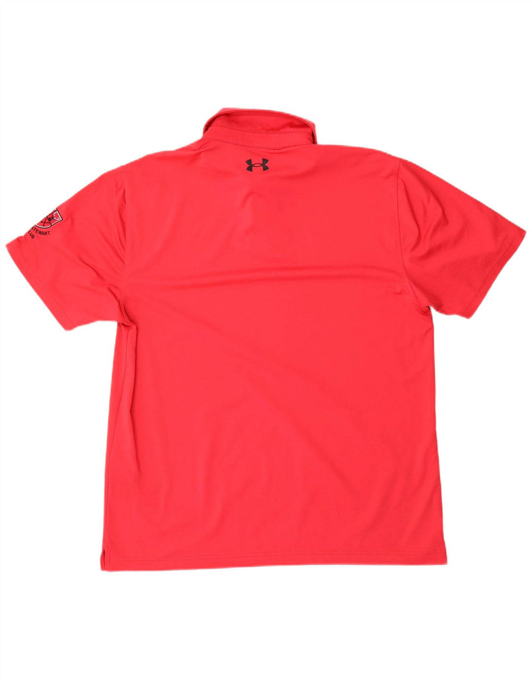 Polo grafica da uomo Under Armour grande rossa in poliestere