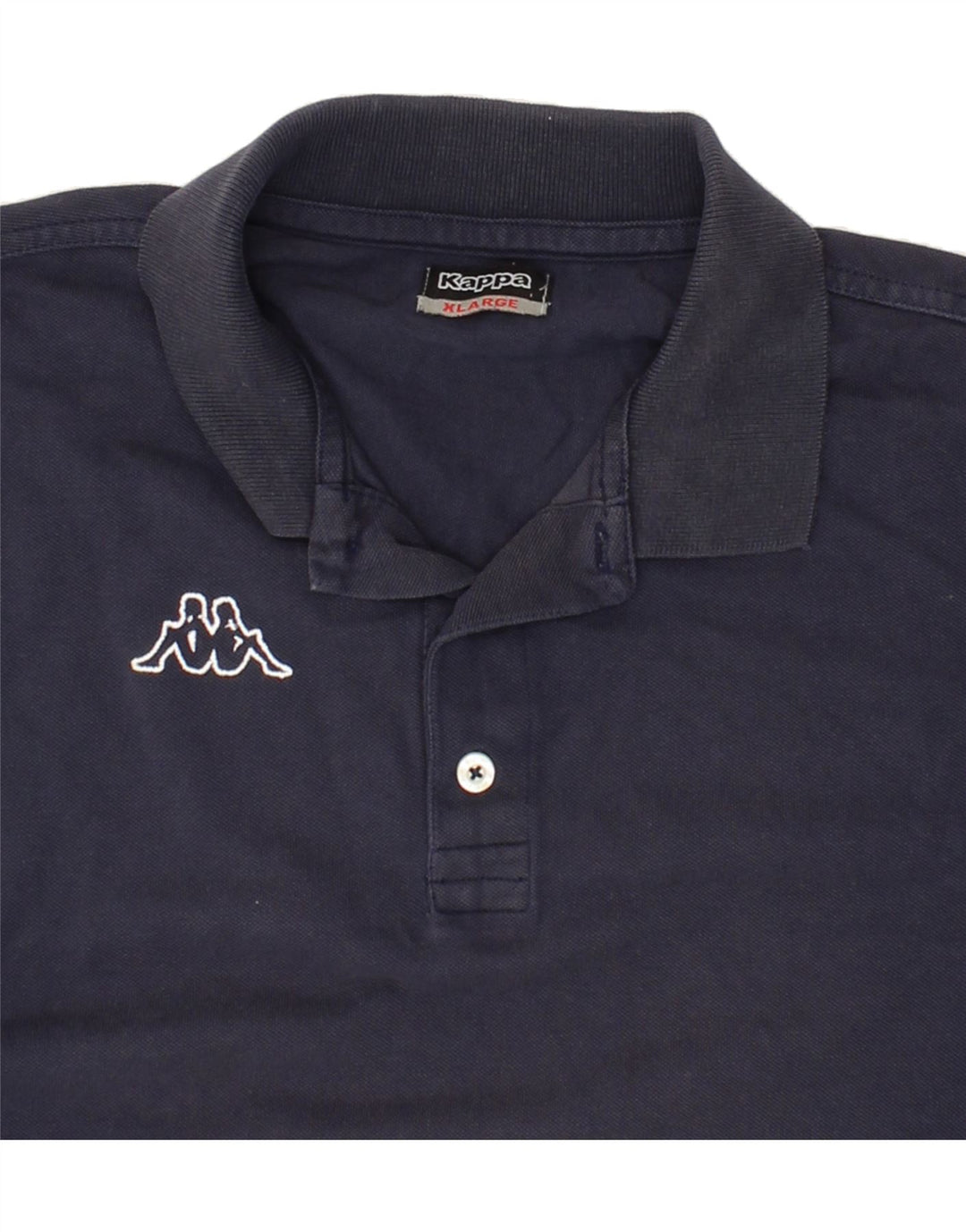 KAPPA Mens Polo Shirt XL Navy Blue Cotton Vintage Kappa and Second-Hand Kappa from Messina Hembry 