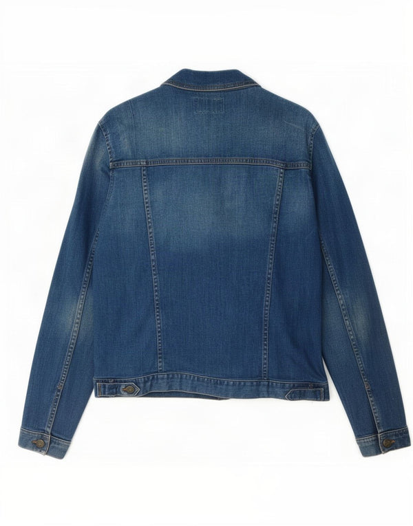 Giacca di jeans da donna Fat Face UK 14 grande cotone blu
