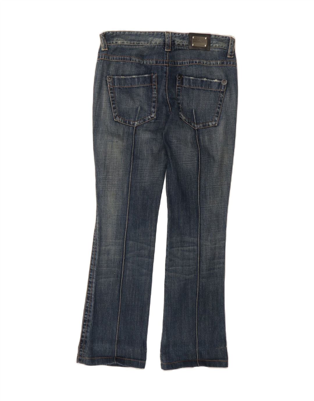 ROCCOBAROCCO Womens Bootcut Jeans IT 42 Medium W29 L31 Navy Blue Cotton Vintage Roccobarocco and Second-Hand Roccobarocco from Messina Hembry 