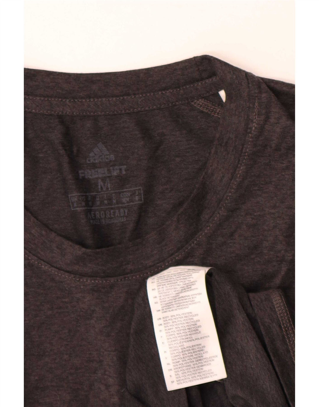 T-shirt Adidas Aeroready da uomo in poliestere grigio medio