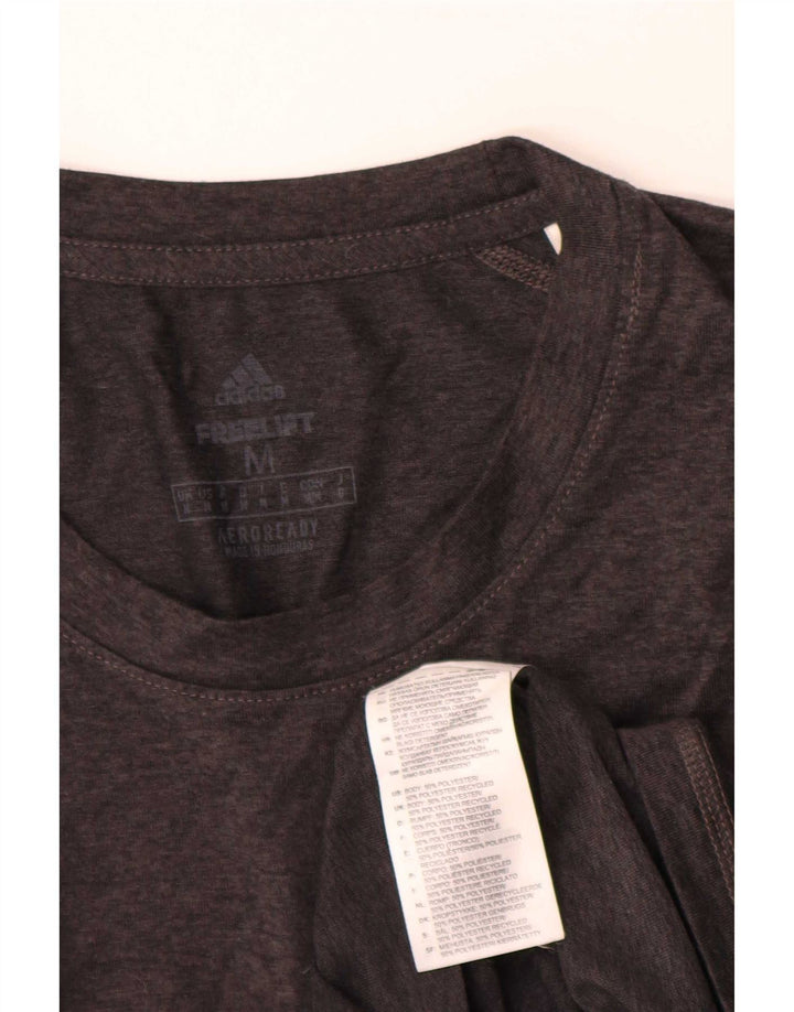 T-shirt Adidas Aeroready da uomo in poliestere grigio medio