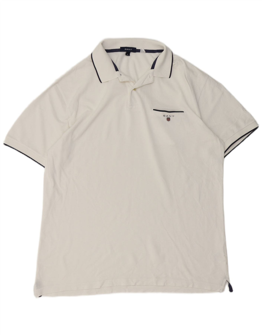 Polo da uomo Gant XL in cotone bianco