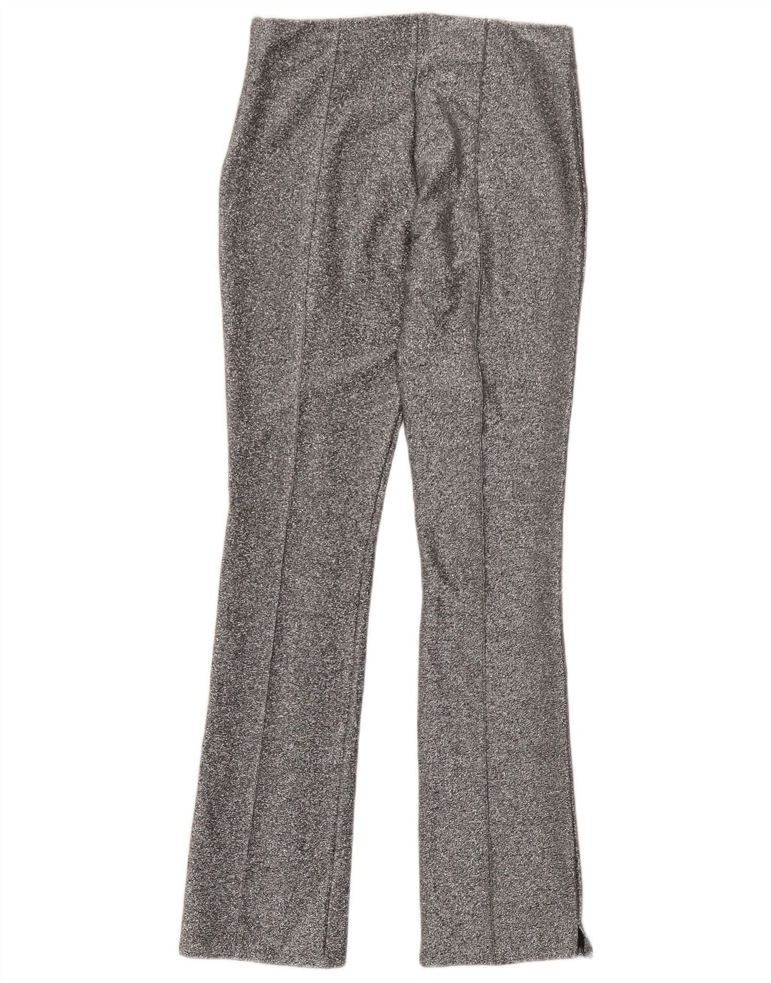 Pantaloni casual Zara Trafaluc Bootcut da donna medi W28 L30 Argento