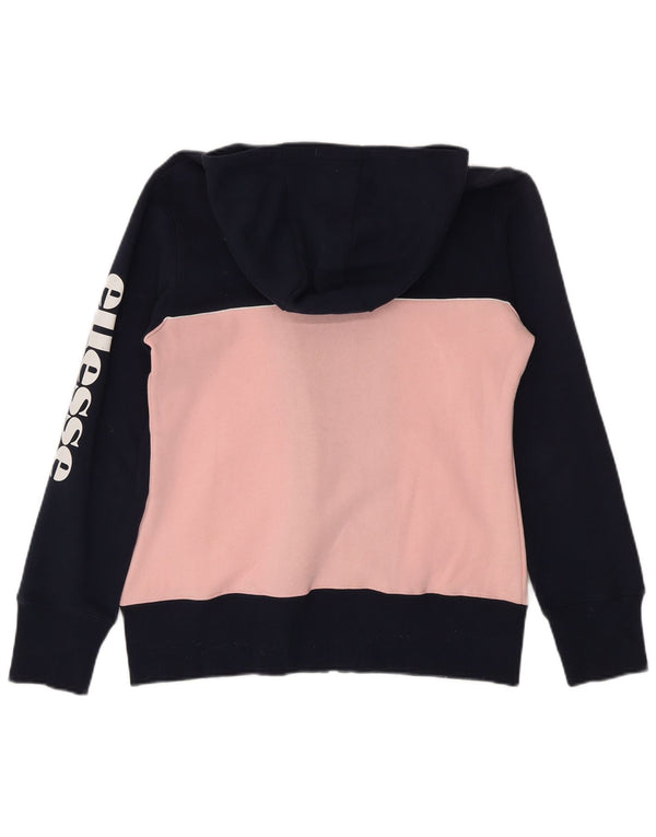 Maglione con cappuccio e zip da donna Ellesse UK 12 Medium Navy Blue Colourblock