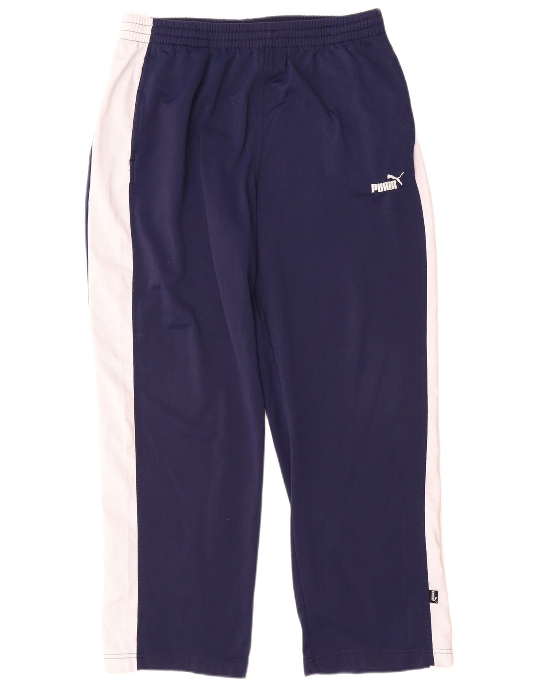 Pantaloni da tuta PUMA da uomo grandi color block blu navy