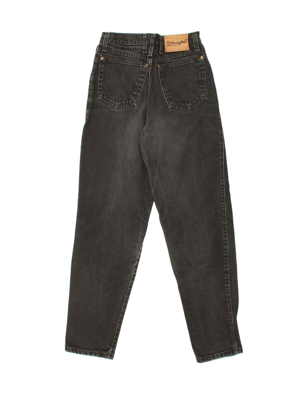 WRANGLER Womens Tapered Jeans W24 L29 Black Vintage Wrangler and Second-Hand Wrangler from Messina Hembry 