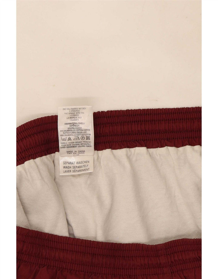 Pantaloncini sportivi Adidas da donna UK 14 poliestere bordeaux medio