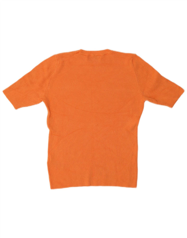 T-shirt da donna Marks & Spencer Top UK 12 viscosa arancione media