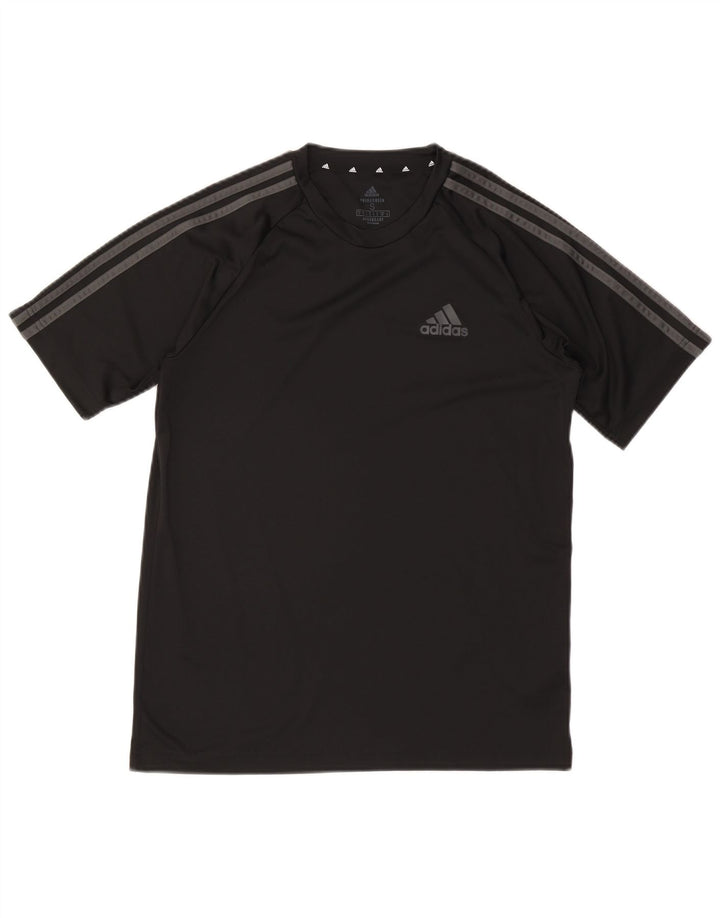 T-shirt ADIDAS da uomo Aeroready Top piccola in poliestere nero