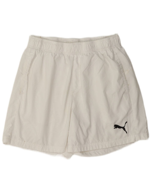 Pantaloncini sportivi da uomo Puma Large bianchi