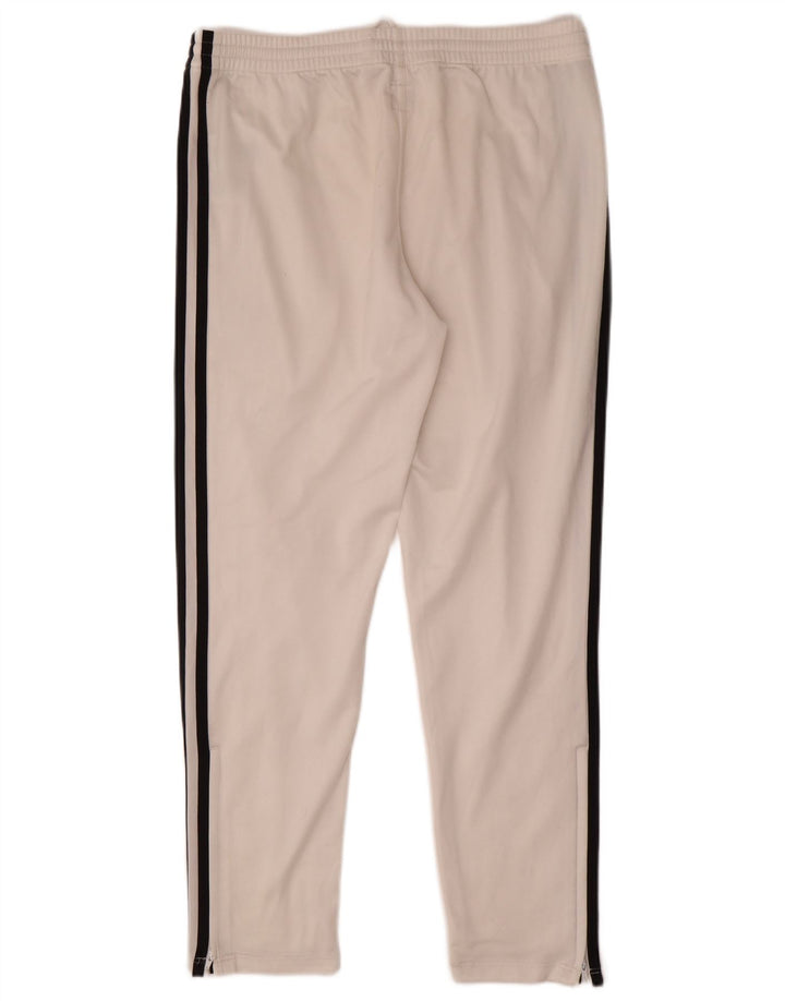 Pantaloni da tuta da uomo ADIDAS piccoli in poliestere bianco