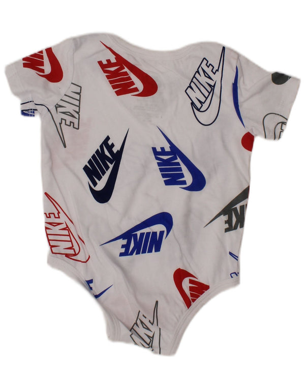 NIKE Baby Boys Graphic Bodysuit 3-6 Months White Cotton