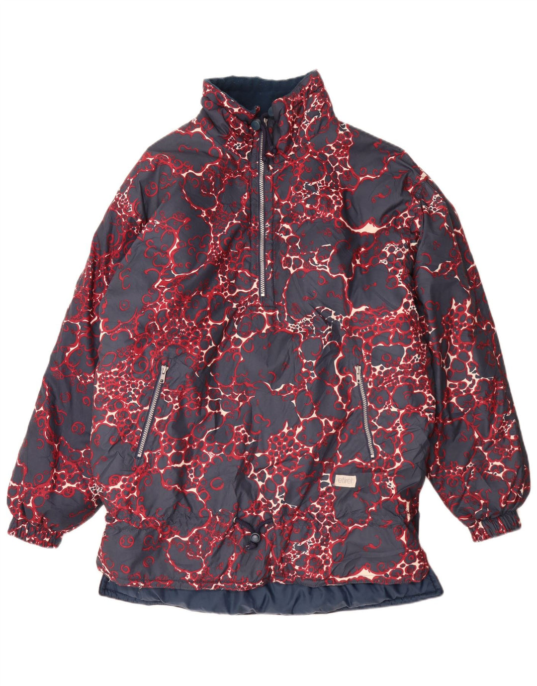 Giacca anorak da ragazzo Etirel vestibilità ampia con motivo astratto 15-16 anni blu navy